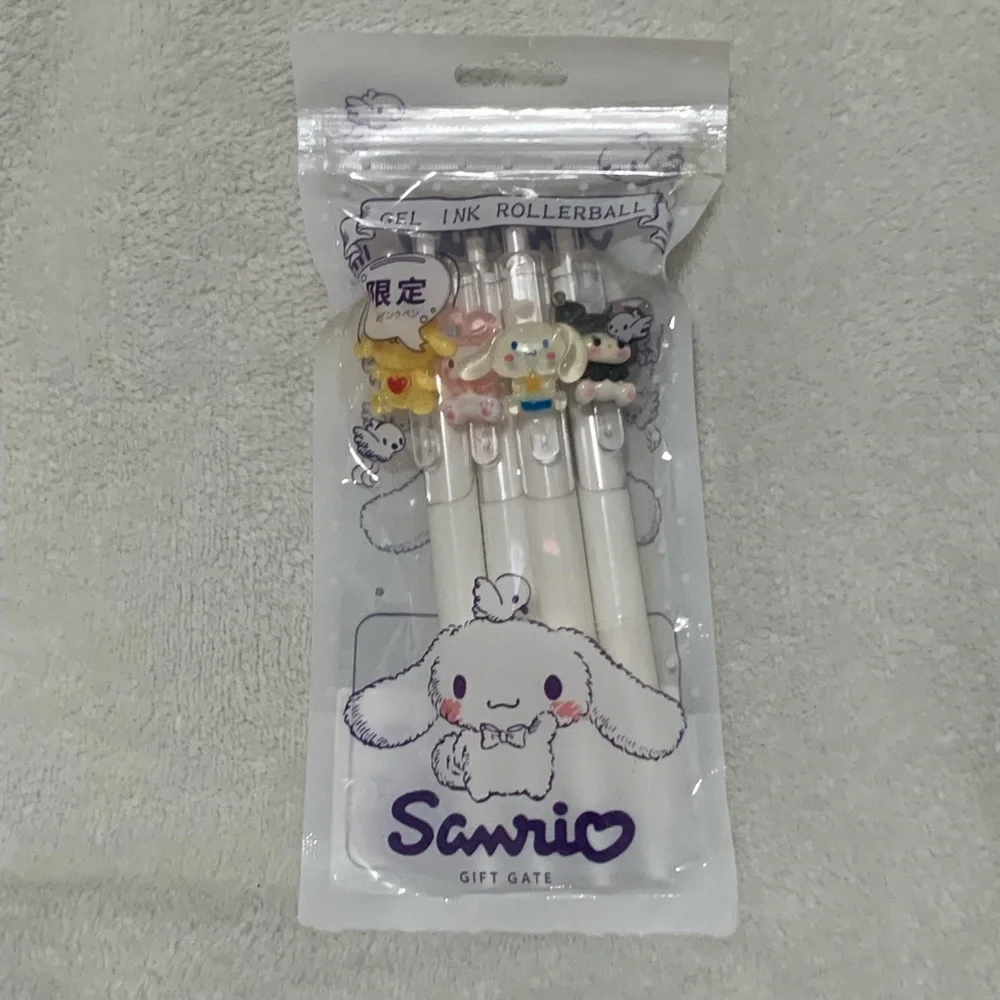 New Sanrio Characters Gel Ink Rollerball Pen Set of 4 - Picture 1 of 5